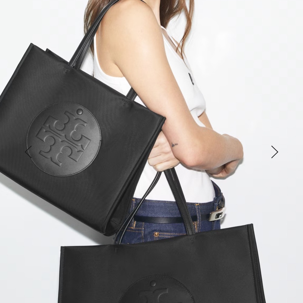 Tory Burch Black Logo Tote
